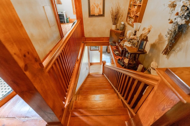 1392 Red Brick Rd, Dixon, IL 61021 - stairs with wood finished floors