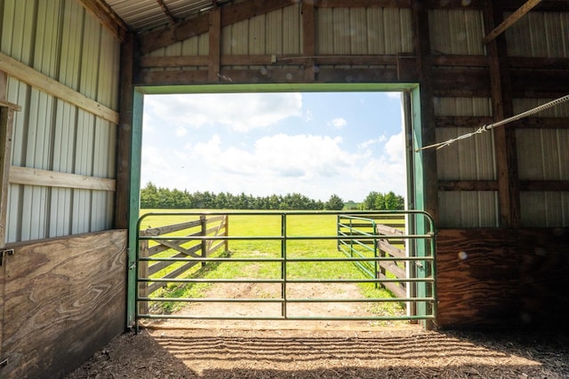 1392 Red Brick Rd, Dixon, IL 61021 - horse barn featuring a view of countryside