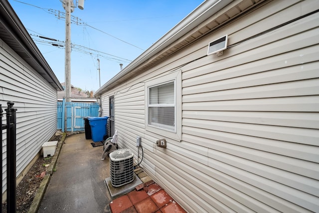 3348 N Narragansett Ave, Chicago, IL 60634 - view of home's exterior featuring a central air condition unit and a patio area