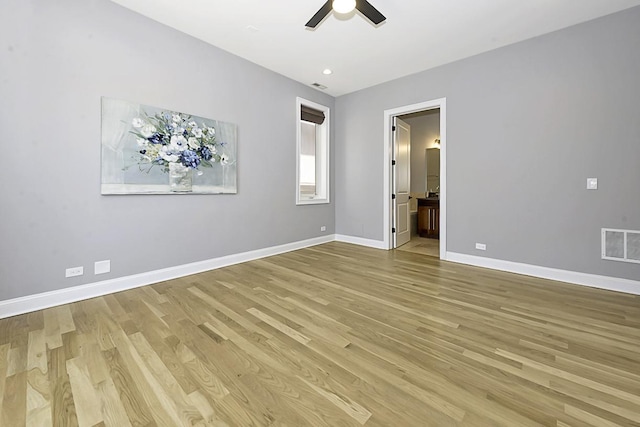 5010 W Lawrence Ave Unit 3B, Chicago, IL 60630 - unfurnished room with a ceiling fan and light wood-style flooring