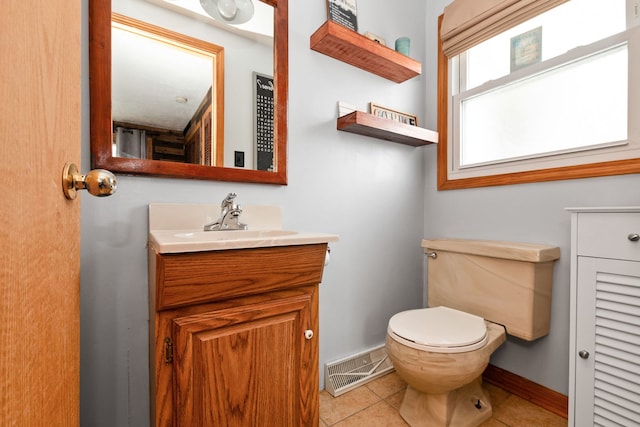 4631W W 88th St, Hometown, IL 60456 - half bath with vanity and tile patterned floors