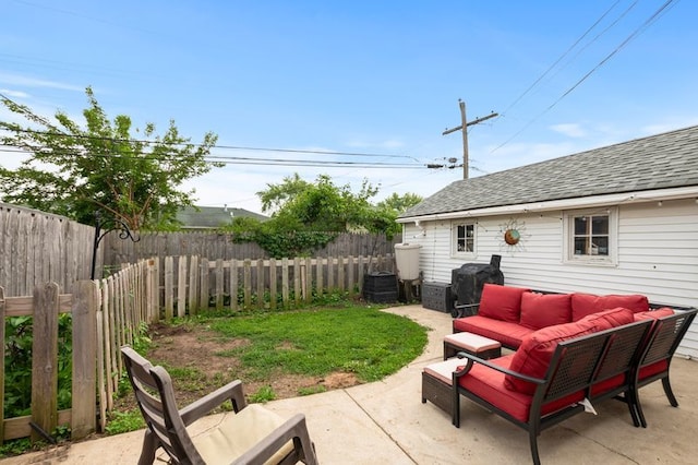 4631W W 88th St, Hometown, IL 60456 - fenced backyard with an outdoor living space and a patio