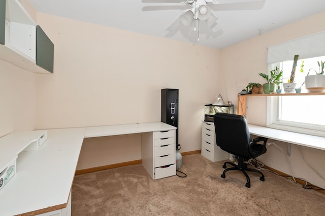 4631W W 88th St, Hometown, IL 60456 - office featuring light carpet and a ceiling fan