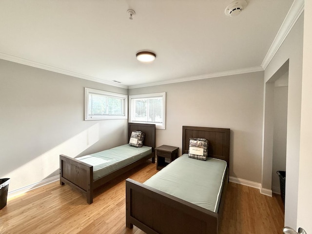 408 Sauk Trl, Park Forest, IL 60466 - bedroom with crown molding and light wood finished floors