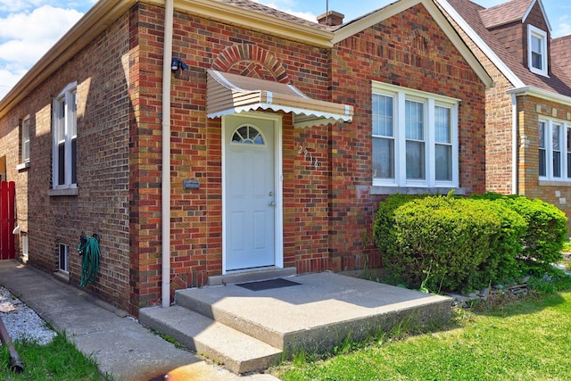 2916 N Melvina Ave, Chicago, IL 60634 - property entrance with brick siding