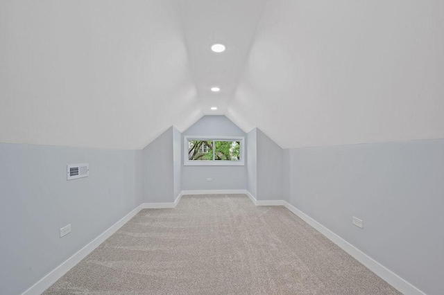 6721 S Ada St, Chicago, IL 60636 - bonus room featuring vaulted ceiling, recessed lighting, and carpet flooring