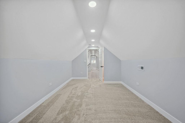 6721 S Ada St, Chicago, IL 60636 - bonus room featuring recessed lighting, vaulted ceiling, and carpet flooring