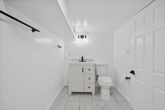 6721 S Ada St, Chicago, IL 60636 - bathroom featuring marble look tile flooring and vanity