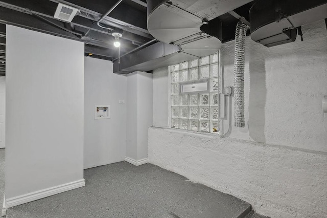6721 S Ada St, Chicago, IL 60636 - unfinished basement featuring baseboards
