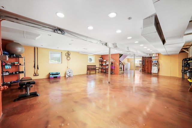 3010 Wisconsin Ave, Berwyn, IL 60402 - exercise room with recessed lighting