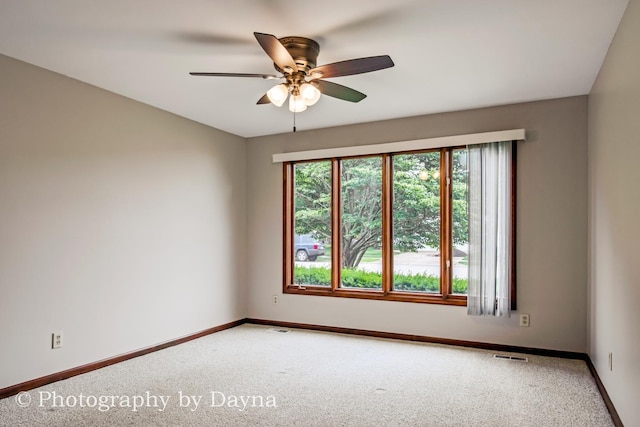 1033 Pheasant Dr, Bradley, IL 60915 - empty room with carpet and ceiling fan