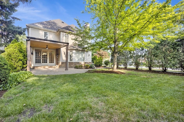 445 E Crescent Ave, Elmhurst, IL 60126 - back of house with a chimney and a patio area