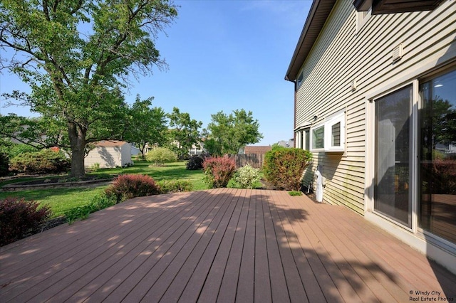 590 Woodcrest Ct, Carol Stream, IL 60188 - wooden terrace with a lawn