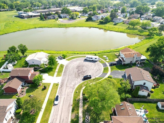 590 Woodcrest Ct, Carol Stream, IL 60188 - aerial view of residential area featuring a large body of water