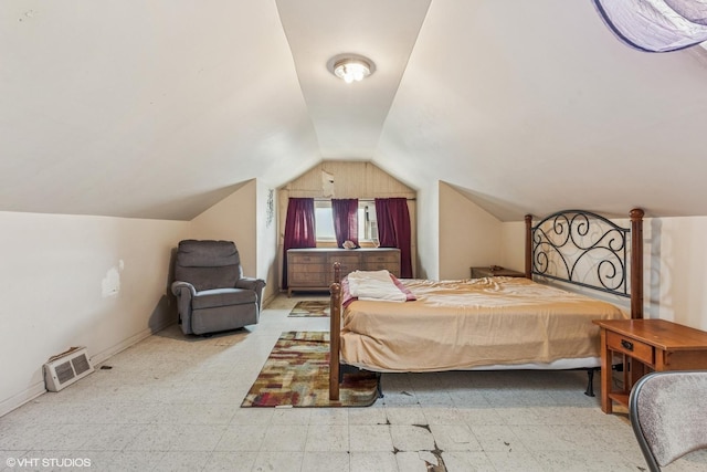 1404 W 97th St, Chicago, IL 60643 - bedroom featuring tile patterned floors and vaulted ceiling
