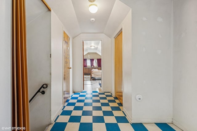 1404 W 97th St, Chicago, IL 60643 - corridor featuring vaulted ceiling and light floors