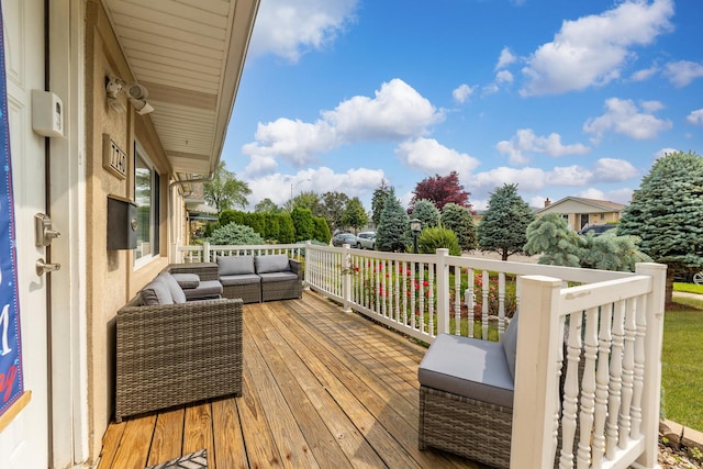 7740 Monitor Ave, Burbank, IL 60459 - wooden deck with outdoor lounge area