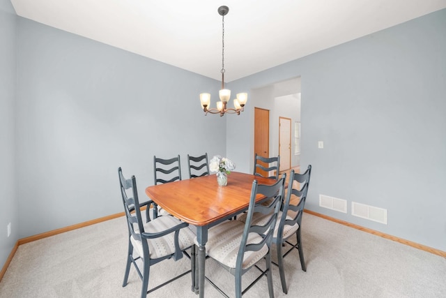 4553 Gardiner Ave, Yorkville, IL 60560 - dining room with a chandelier and light carpet