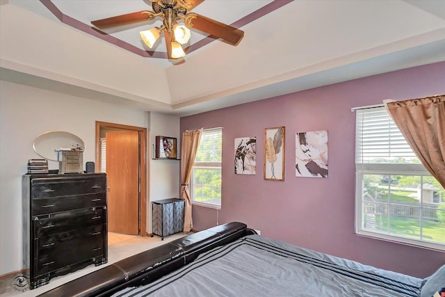 5692 W Roosevelt St, Monee, IL 60449 - bedroom featuring a raised ceiling and a ceiling fan