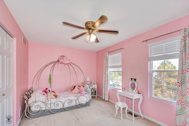 5692 W Roosevelt St, Monee, IL 60449 - bedroom featuring carpet floors and a ceiling fan