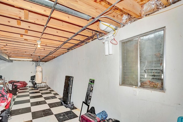 5692 W Roosevelt St, Monee, IL 60449 - unfinished below grade area with tile patterned floors