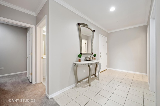 800 Weidner Rd Unit 307, Buffalo Grove, IL 60089 - corridor with crown molding and baseboards