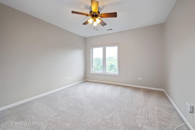 800 Weidner Rd Unit 307, Buffalo Grove, IL 60089 - carpeted empty room featuring baseboards and a ceiling fan