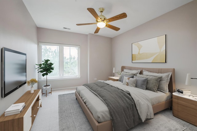 800 Weidner Rd Unit 307, Buffalo Grove, IL 60089 - bedroom with light carpet and ceiling fan
