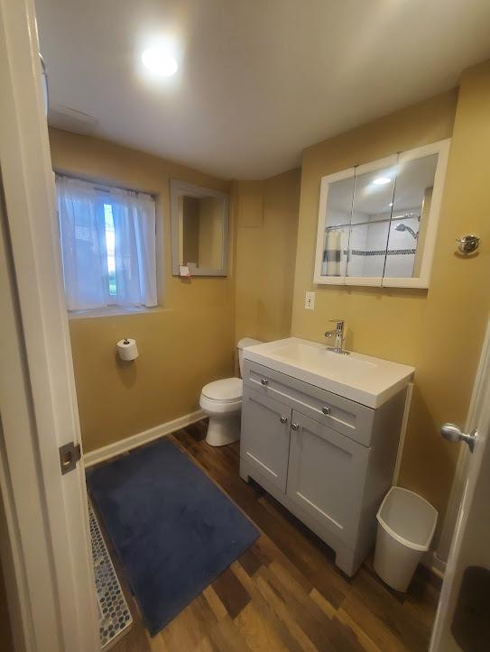 920 Hannah Ave, Forest Park, IL 60130 - bathroom featuring vanity and wood finished floors