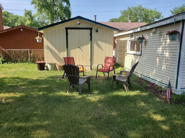 920 Hannah Ave, Forest Park, IL 60130 - view of yard featuring a storage unit