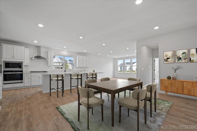 2308 Lawlor Ln, Naperville, IL 60564 - dining room featuring recessed lighting and light wood finished floors
