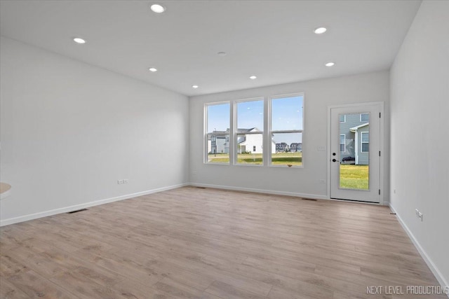 2308 Lawlor Ln, Naperville, IL 60564 - unfurnished room featuring recessed lighting and light wood-style floors