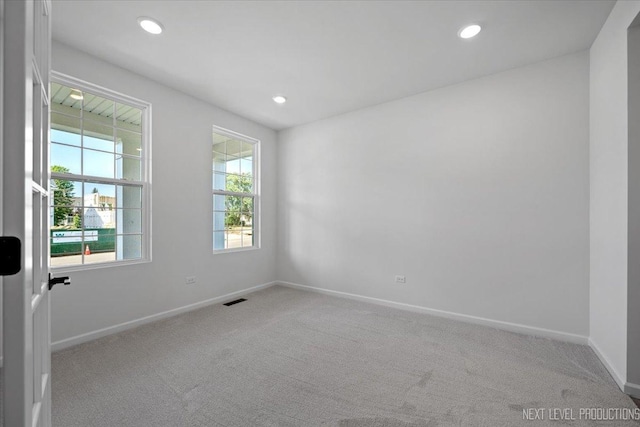 2308 Lawlor Ln, Naperville, IL 60564 - spare room with carpet flooring and recessed lighting