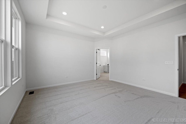 2308 Lawlor Ln, Naperville, IL 60564 - unfurnished bedroom with recessed lighting, carpet flooring, and a raised ceiling