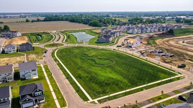 2308 Lawlor Ln, Naperville, IL 60564 - aerial view of property's location featuring a large body of water and nearby suburban area
