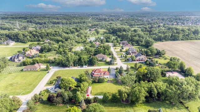 26 Carriage House Ln, Orland Park, IL 60467 - aerial view of property and surrounding area featuring a heavily wooded area