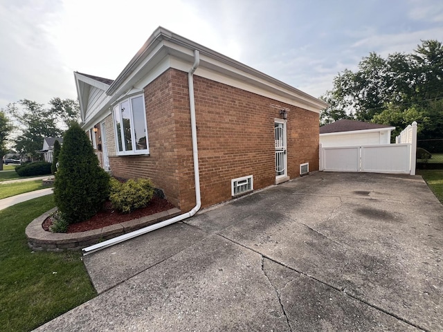 11133 Boeger Ct, Westchester, IL 60154 - view of home's exterior with brick siding and a detached garage