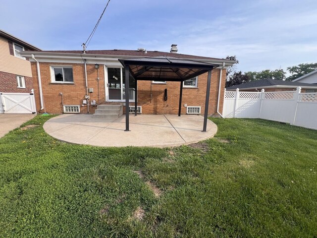 11133 Boeger Ct, Westchester, IL 60154 - back of house featuring brick siding, a patio, and entry steps