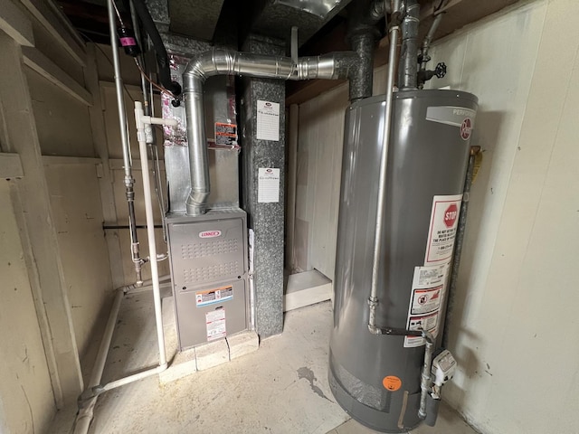 11133 Boeger Ct, Westchester, IL 60154 - utility room with gas water heater