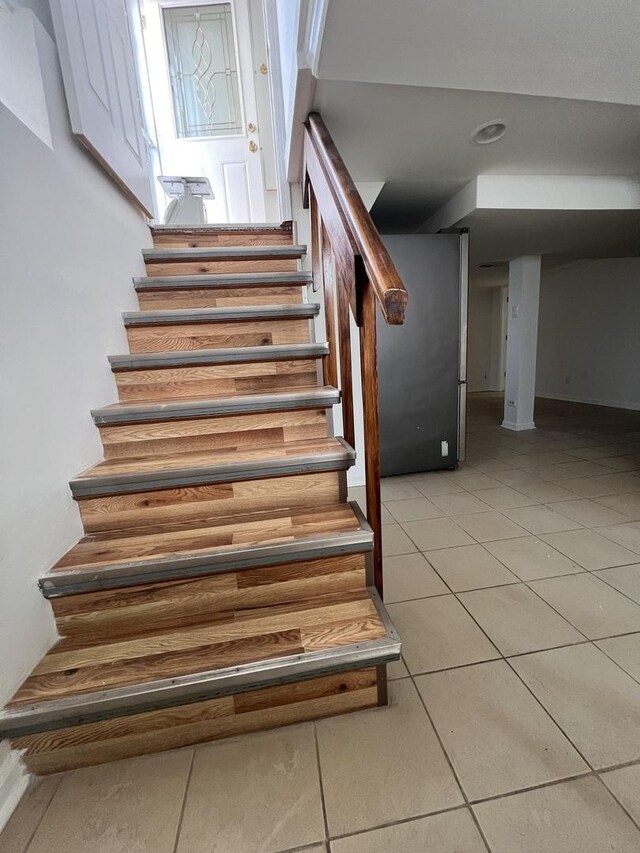 11133 Boeger Ct, Westchester, IL 60154 - stairway featuring tile patterned flooring