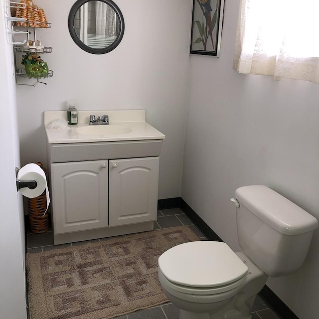 1525 Morgan Ave, La Grange Park, IL 60526 - half bathroom with vanity and tile patterned floors