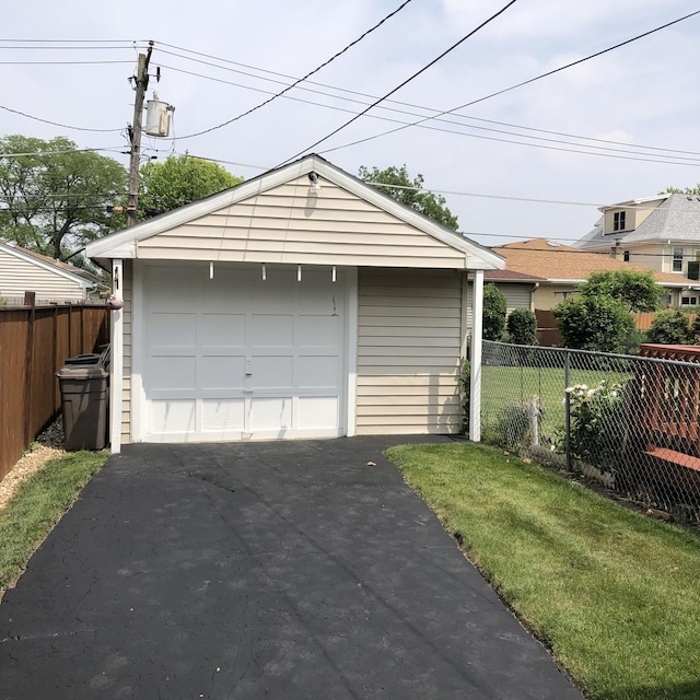 1525 Morgan Ave, La Grange Park, IL 60526 - detached garage with asphalt driveway