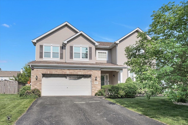 1612 Whisper Glen Dr, Plainfield, IL 60586 - view of front facade featuring brick siding, an attached garage, asphalt driveway, and a shingled roof