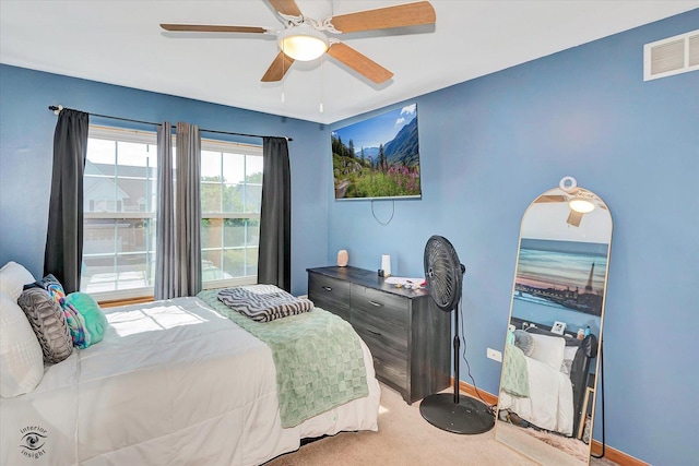 1612 Whisper Glen Dr, Plainfield, IL 60586 - carpeted bedroom with baseboards and a ceiling fan