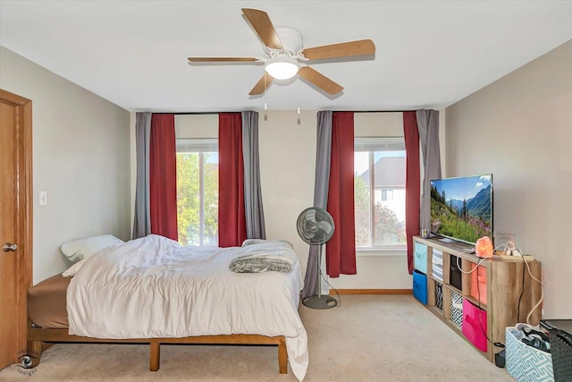 1612 Whisper Glen Dr, Plainfield, IL 60586 - carpeted bedroom with multiple windows and a ceiling fan