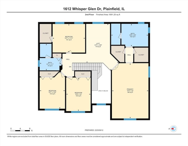 1612 Whisper Glen Dr, Plainfield, IL 60586 - view of property floor plan