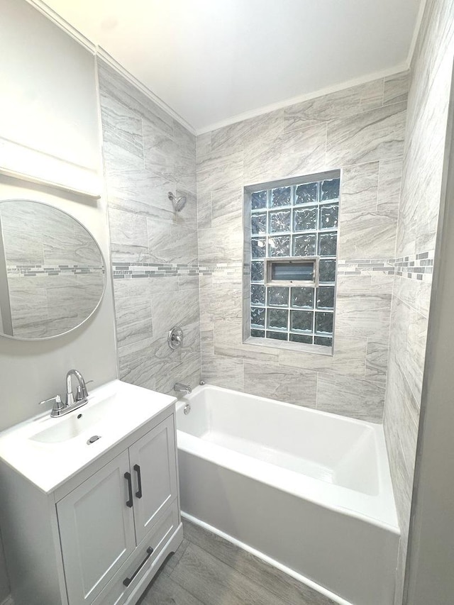 9432 S Vernon Ave, Chicago, IL 60619 - full bath featuring vanity and shower / bath combination
