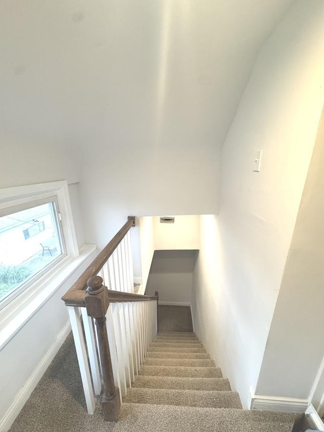 9432 S Vernon Ave, Chicago, IL 60619 - stairs featuring carpet and baseboards