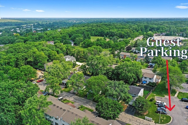 210 Diane Ln, Bolingbrook, IL 60440 - aerial view of property and surrounding area with a heavily wooded area