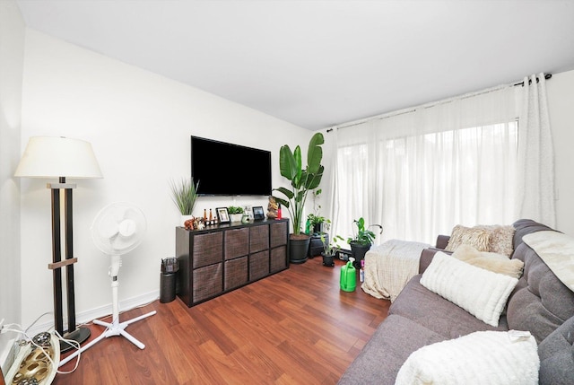 210 Diane Ln, Bolingbrook, IL 60440 - living area with wood finished floors and baseboards